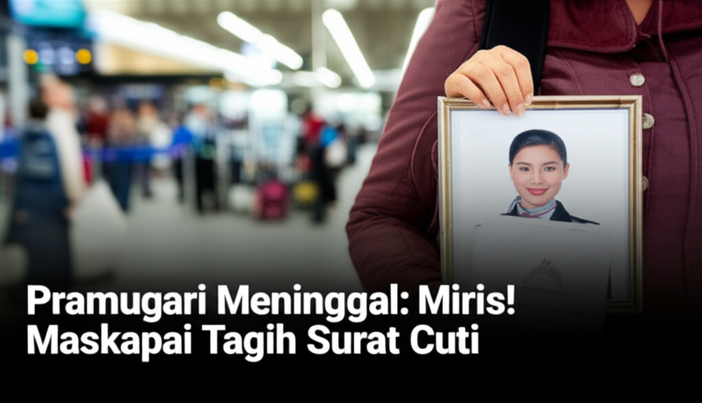 Generate a high-quality, realistic, relevant image prompt for an article about: Pramugari Meninggal:
