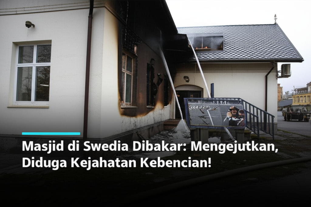 Generate a high-quality, realistic, relevant image prompt for an article about: Masjid di Swedia Dib