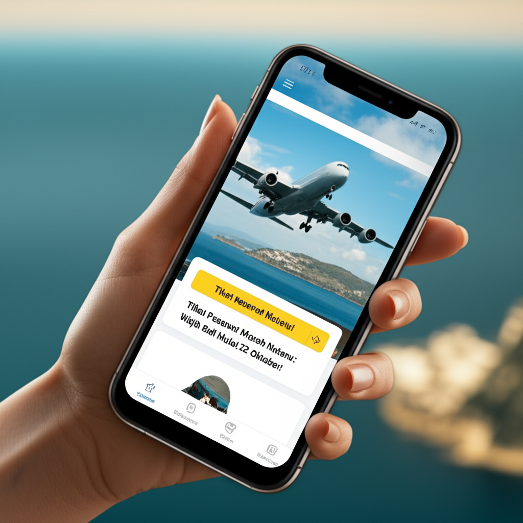 Generate a high-quality, realistic, relevant image prompt for an article about: Tiket Pesawat Murah