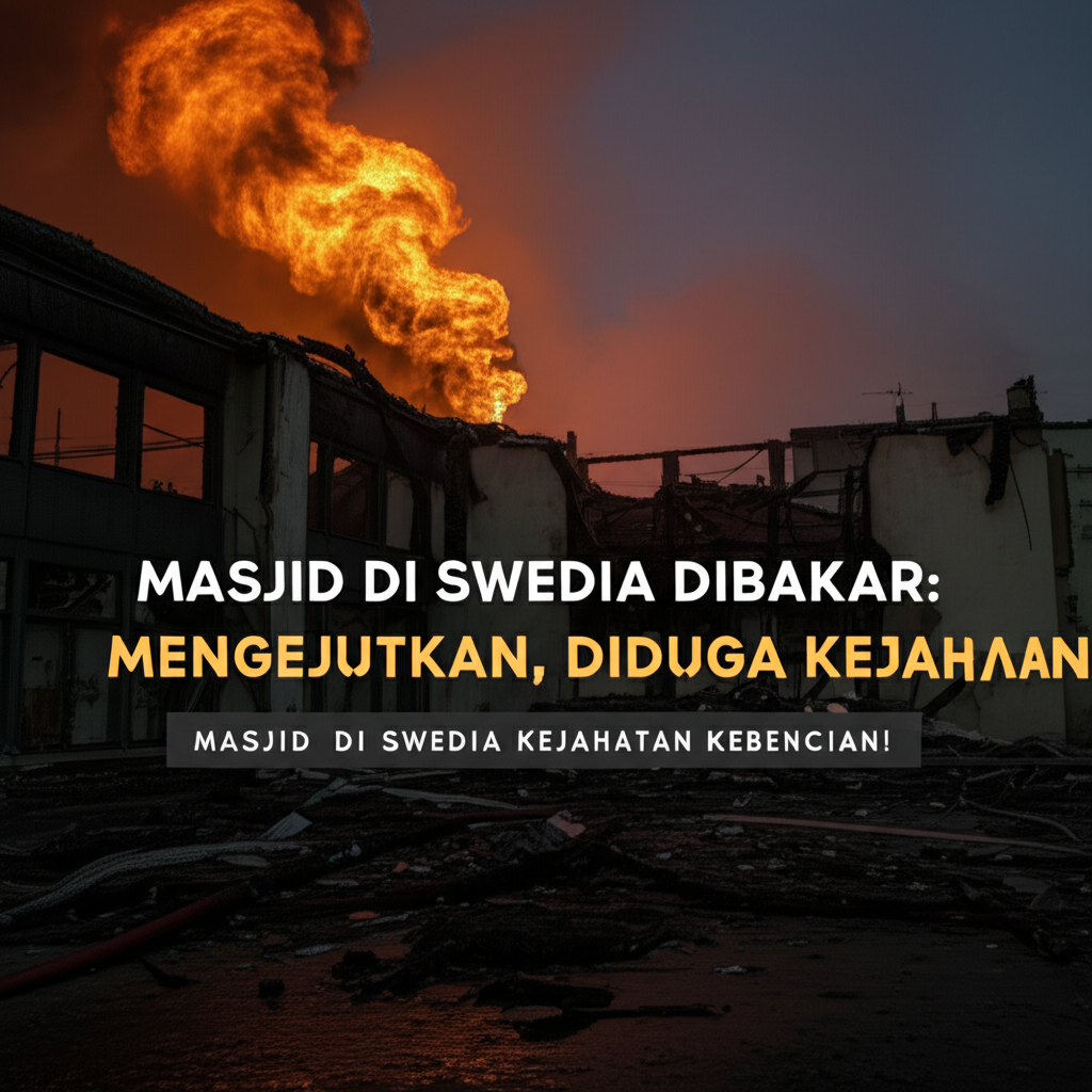 Generate an eye-catching, high-quality featured image prompt for a blog post about: Masjid di Swedia