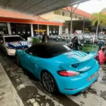 drift-porsche-nusa-dua-bali-viral-turis-rusia-ditilang